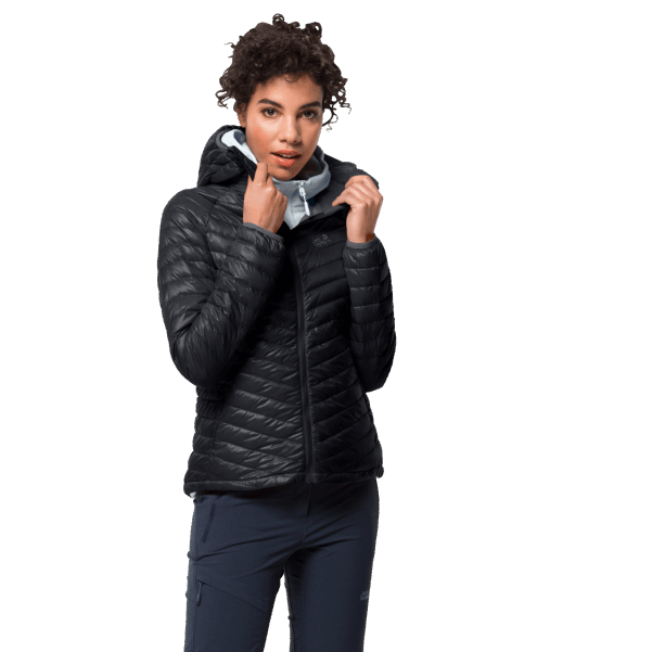 Siyah Bayan Atmosfer Ceket Origins Jack Wolfskin