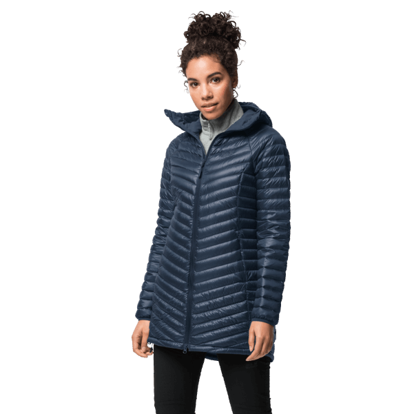 Orijinal Jack Wolfskin Dark Indigo Kadın Atmosfer Kaban