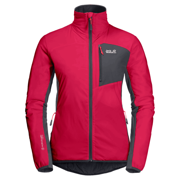 En Iyi Jack Wolfskin Ahududu Kırmızısı Atmos Kadın Ceketi