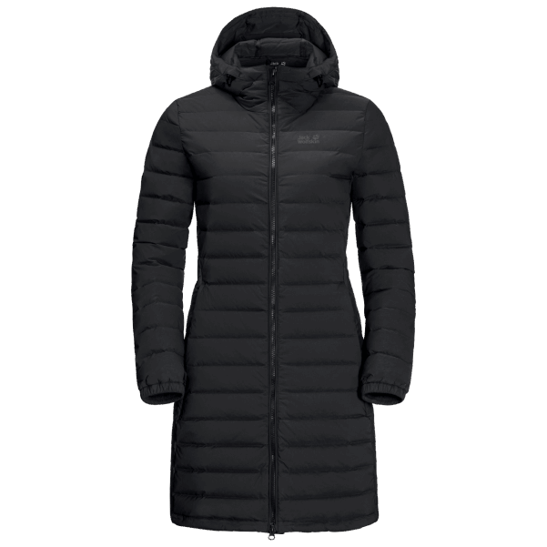 Kadın Parlayan Dağ Montu Jack Wolfskin Origin Siyah