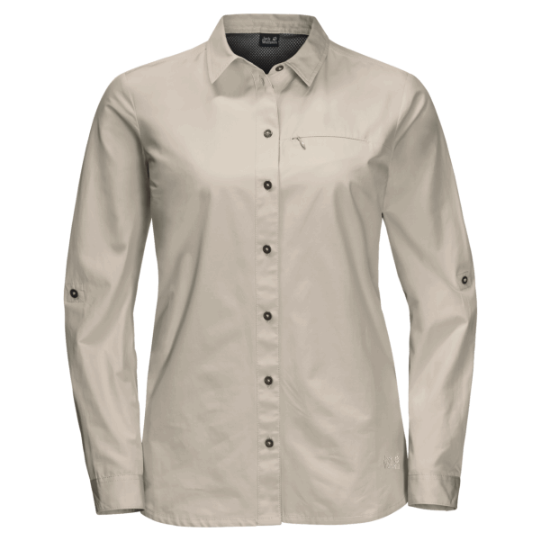 Kadın Lakeside Roll-up Gömlek Tozlu Gri En Iyi Jack Wolfskin