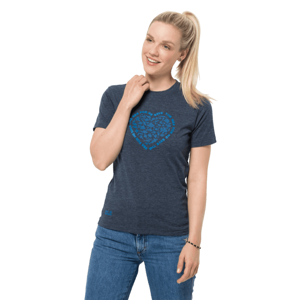 Gece Mavisi Jack Wolfskin Kadın Deniz Zemin T Yeni