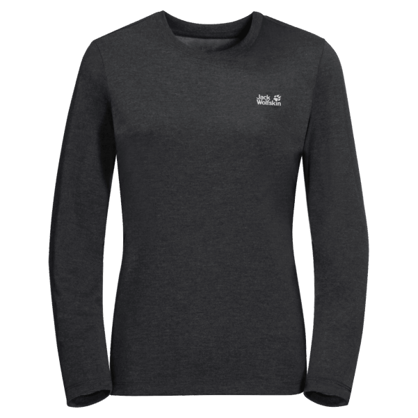 Siyah Kadın Jwp Ls T Origin Jack Wolfskin