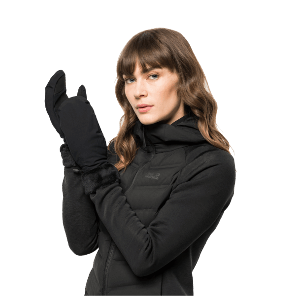 Markalar Jack Wolfskin Siyah Kadın Stormlock Highloft Mitten