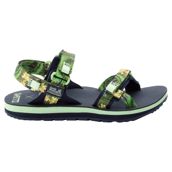 Orijinal Kadın Outfresh Deluxe Sandalet Jack Wolfskin'in Her Yerinde Gece Mavisi