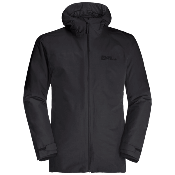 Origin Jack Wolfskin Siyah Erkek Glaabach 3'ü 1 Arada Ceket