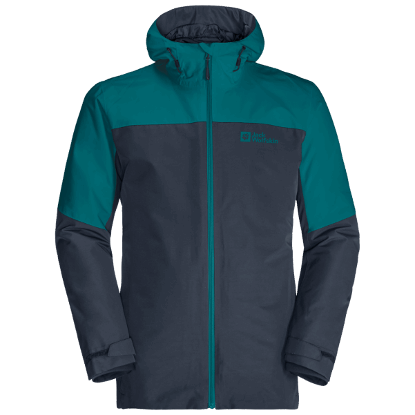 Markalar Bay Blue Erkek Glaabach 3'ü 1 Arada Ceket Jack Wolfskin