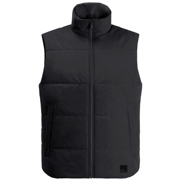 Siyah Moda Erkek Beyaz Don Yelek Jack Wolfskin