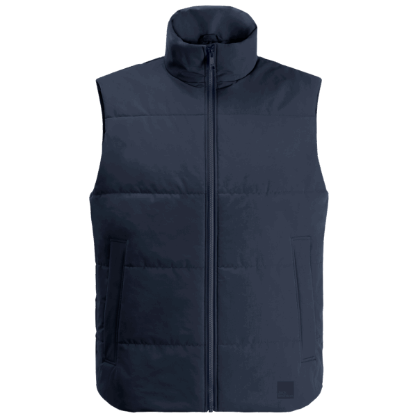 Gece Mavisi Erkek Beyaz Frost Yelek Jack Wolfskin Koleksiyonu