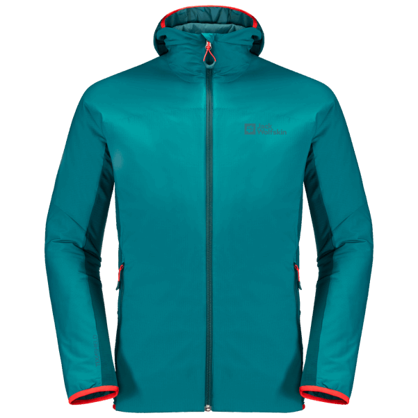 Erkek Alpspitze Yalıtımlı Kapşonlu Jack Wolfskin New Defne Mavi