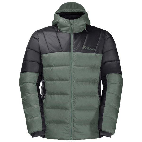 Jack Wolfskin Erkek Nebelhorn Aşağı Hoody çit Yeşil Sıcak