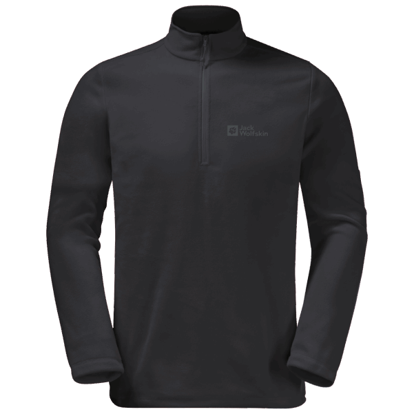 Yeni Erkek Taunus Yarım Fermuarlı Black Jack Wolfskin