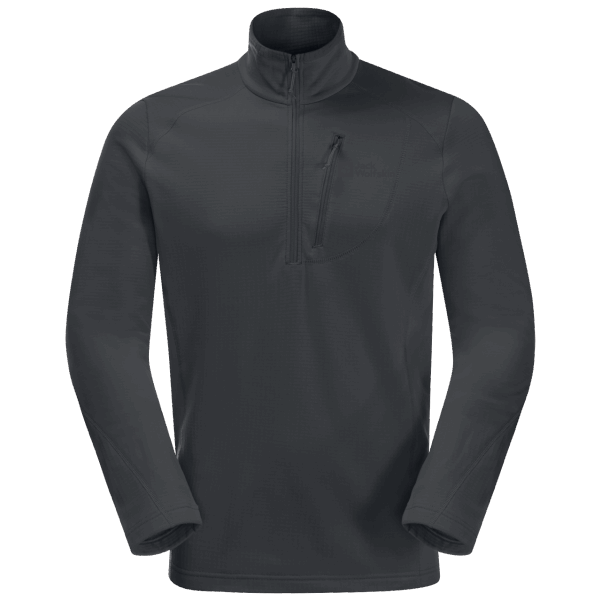 Jack Wolfskin Erkek Kolbenberg Yarım Fermuarlı Fantom Kökenli