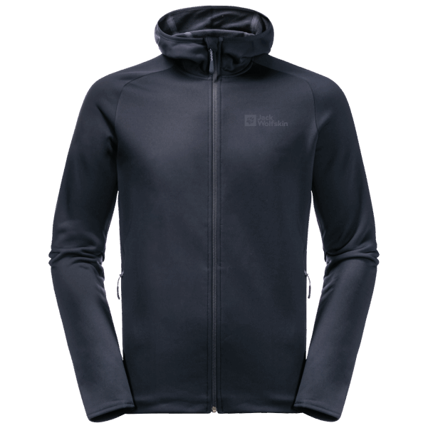 Gece Mavisi Jack Wolfskin Erkek Baiselberg Kapüşonlu Tam Fermuarlı Markalar