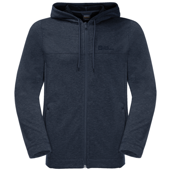 Gece Mavisi Jack Wolfskin Orijinal Erkek Waldsee Kapşonlu Ceket