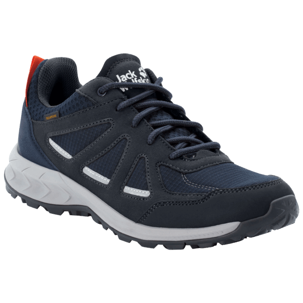 Koyu Mavi-kırmızı Jack Wolfskin Ormanlık Alan 2 Texapore Düşük M Sıcak