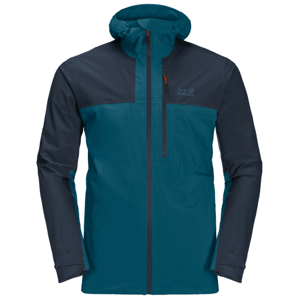Jack Wolfskin Brand Erkek Yürüyüş Ceketi Mavi Mercan