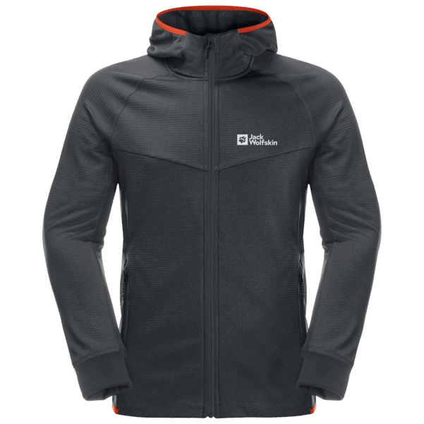 Erkek Hidro ızgara Kapüşonlu Tam Fermuarlı Jack Wolfskin Phantom Yeni