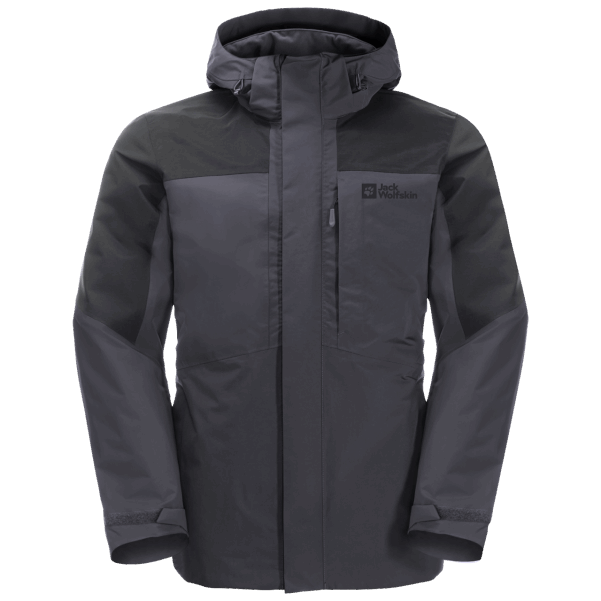 Sıcak Jack Wolfskin Abanoz Erkek Romberg 3'ü 1 Arada Ceket