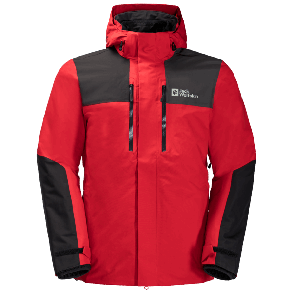 Erkek Jasper 3in1 Ceket Adrenalin Red Jack Wolfskin Kökenli