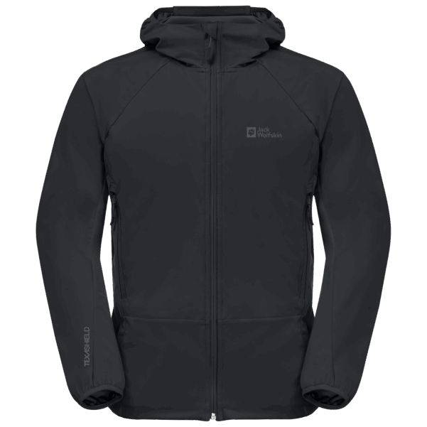 Jack Wolfskin Erkek Kartal Tepe Ii Kapüşonlu Koleksiyonu Siyah