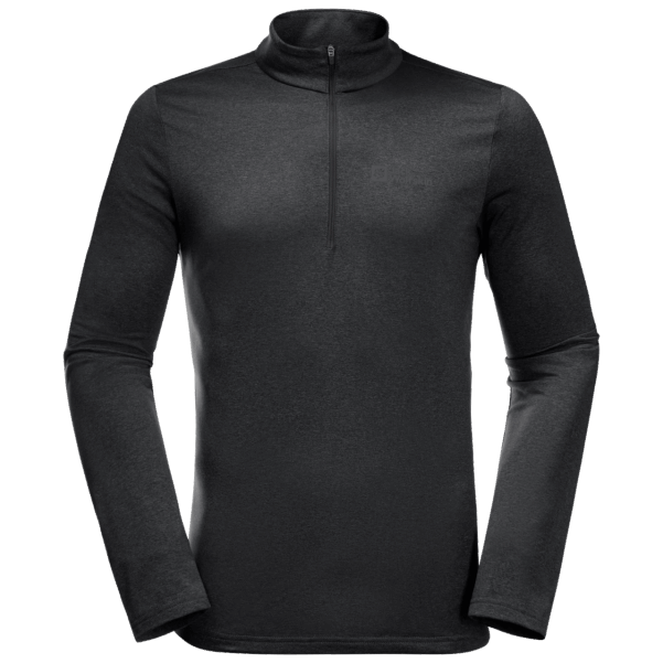 Jack Wolfskin Erkek Gökyüzü Termal Yarım Fermuarlı Marka Siyah