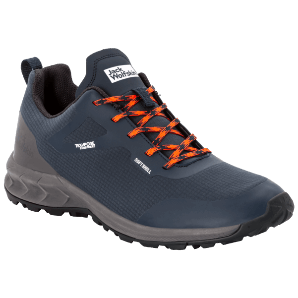 Gece Mavisi Erkek Orman Kabuğu Texapore Düşük Moda Jack Wolfskin