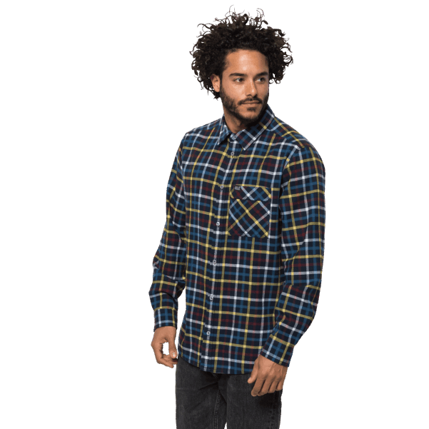 Fraser Adası Gömlek Gece Mavisi çekler Jack Wolfskin Kökenleri