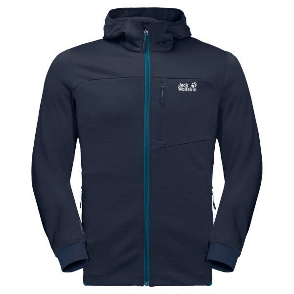 Erkek Hidro ızgara Polar Koleksiyonu Jack Wolfskin Gece Mavisi