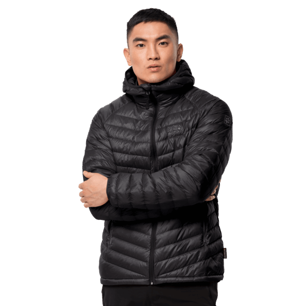 Siyah Moda Jack Wolfskin Erkek Atmosfer Ceketi