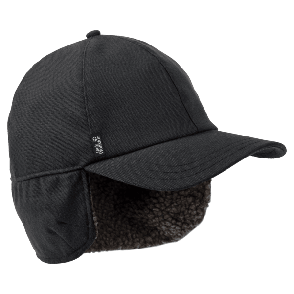 Siyah Erkek şiddetli Rüzgar şapkası Origin Jack Wolfskin