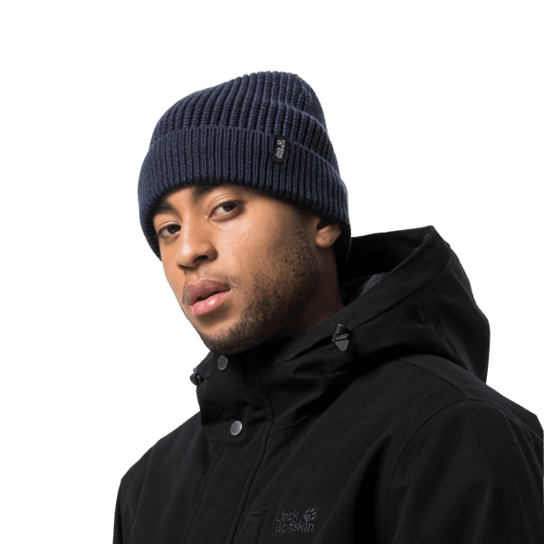 Erkekler Her Gün Açık Havada Kap Gece Mavisi Markalar Jack Wolfskin