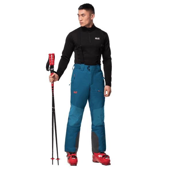 Erkek Kar Zirvesi Pantolon Koleksiyonları Jack Wolfskin Koyu Kobalt