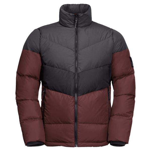 Sıcak Jack Wolfskin Erkek 365 Korkusuz Aşağı Ceket Cordovan Kırmızı
