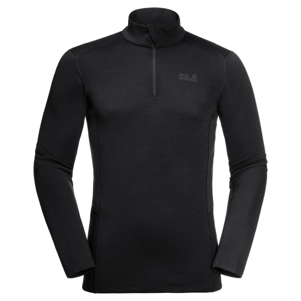 Erkek Arctic Xt Yarım Zip Koleksiyonu Jack Wolfskin Siyah