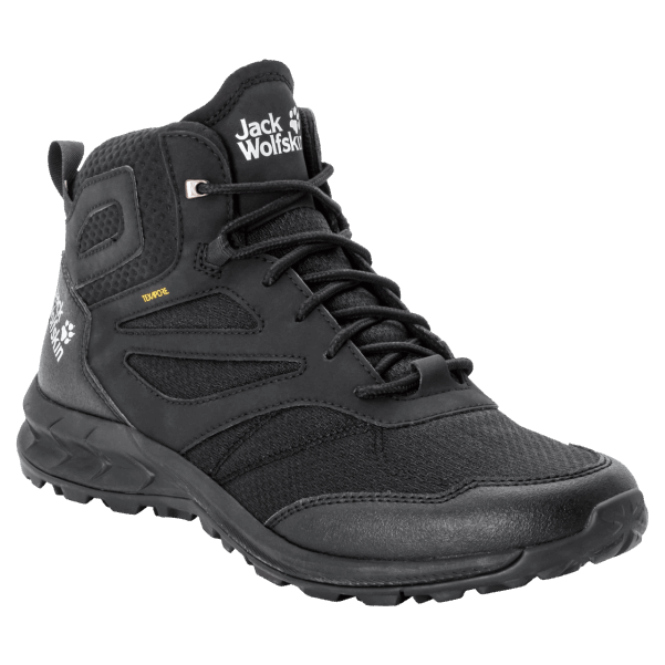 Erkek Ormanlık Texapore Orta Siyah Koleksiyonları Jack Wolfskin