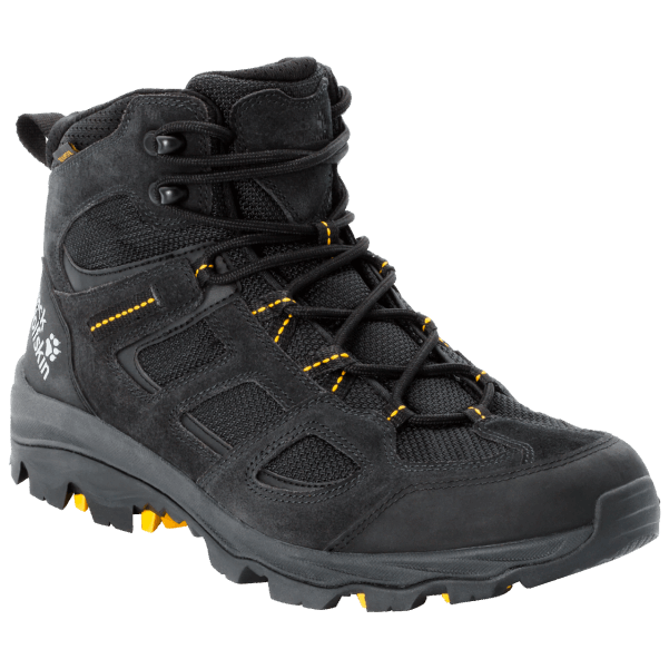Jack Wolfskin Erkek Vojo 3 Texapore Mid New Black-burly Sarı Xt
