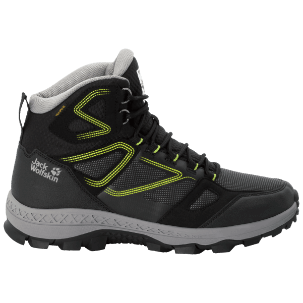 Orijinal Erkek Downhill Texapore Mid Black-lime Jack Wolfskin
